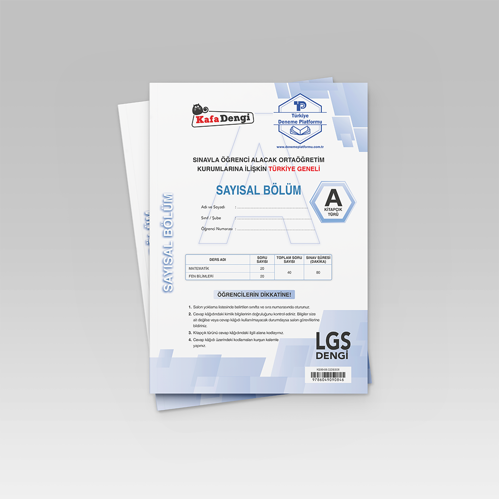 KAFA DENGİ YAYINLARI - LGS Deneme Sınavı